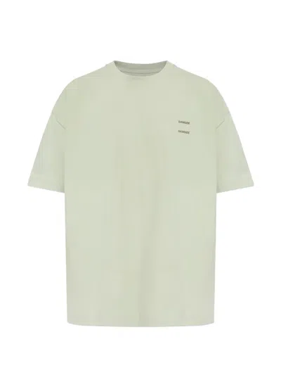 Samsoe & Samsoe Joel Logo-print T-shirt In Green