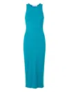 Samsoe & Samsoe Kerstin Ribbed Bodycon Dress In Blue