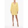 Samsoe & Samsoe Lace Anain Mini Dress With Puff Sleeve