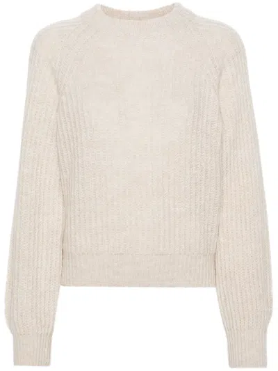 Samsoe & Samsoe Layla Chunky-knit Jumper In Neutrals