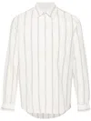 Samsoe & Samsoe Cotton-linen Liam Shirt In Neutrals
