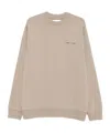 Samsoe & Samsoe Logo Long-sleeved Sweatshirt In Neutral