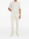 Samsoe & Samsoe Logo-patch Five-pocket Jeans In Neutral
