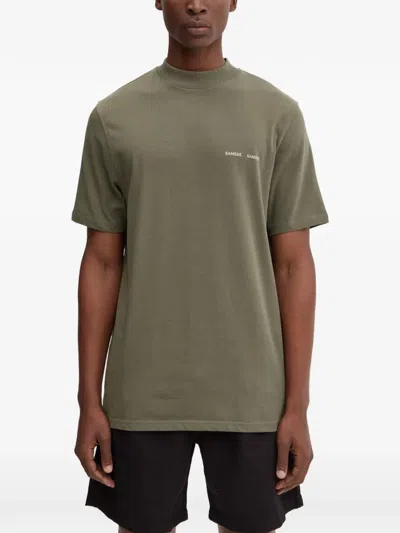Samsoe & Samsoe 모크 넥 티셔츠 In Green