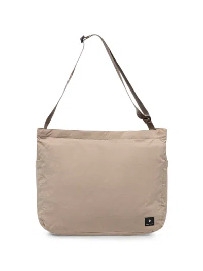 Samsoe & Samsoe Logo-patch Shoulder Bag In Neutral