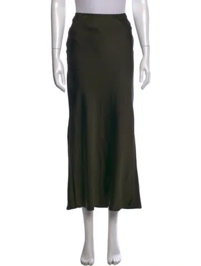 Pre-owned Samsoe & Samsoe Long Skirt W/ Tags In Green