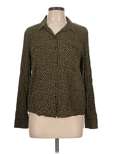 Pre-owned Samsoe & Samsoe Long Sleeve Blouse In Yellow