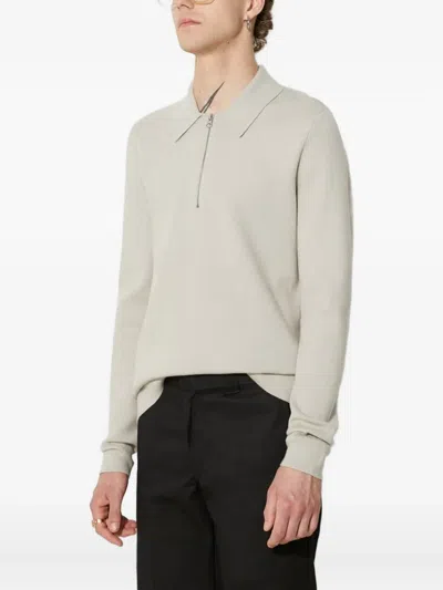 Samsoe & Samsoe Long-sleeves Polo Shirt In Neutral