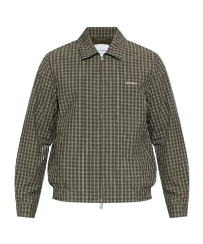 Samsoe & Samsoe Long-sleeved Casual Jacket In Green