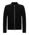 Samsoe & Samsoe Samsoe Samsoe Zip-front Knit Cardigan With Chest Pocket In Black