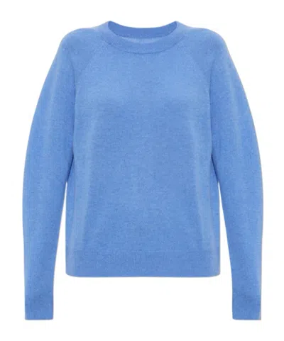 Samsoe & Samsoe Long-sleeved Sweater In Blue