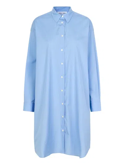 Samsoe & Samsoe Luana Shirt Dress In Blue