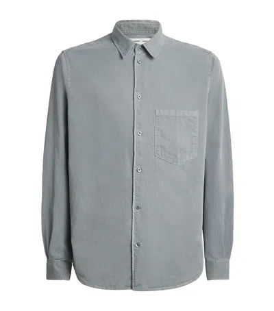 Samsoe & Samsoe Lyocell-organic Cotton Shirt In Green