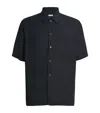 Samsoe & Samsoe Lyocell Vertical-stitch Shirt In Black