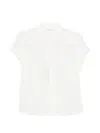 Samsoe & Samsoe Majan Ss Buttoned Shirt In White