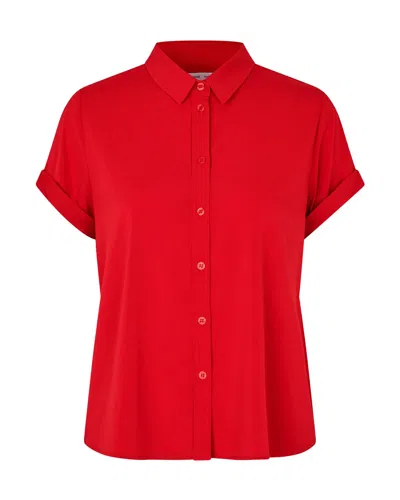 Samsoe & Samsoe Majan Ss Shirt In Red