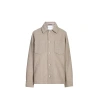 Samsoe & Samsoe Pally Buttoned Pocket Shirt Jacket In Gray