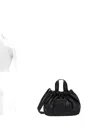 Samsoe & Samsoe Medium Debossed-logo Shoulder Bag In Black