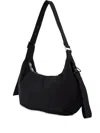 Samsoe & Samsoe Medium Zip-fastening Curved Shoulder Bag In Black
