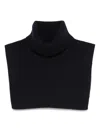 Samsoe & Samsoe Merino Wool Neck Warmer In Black