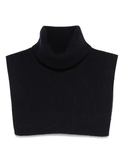 Samsoe & Samsoe Merino Wool Neck Warmer In Black