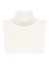 Samsoe & Samsoe Merino Wool Neck Warmer In White