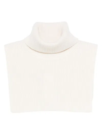 Samsoe & Samsoe Merino Wool Neck Warmer In White