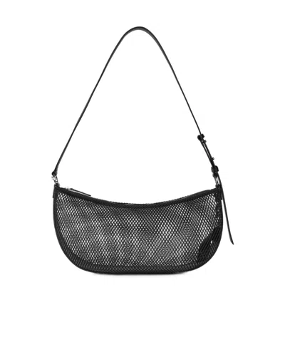 Samsoe & Samsoe Mesh Shoulder Bag In Black