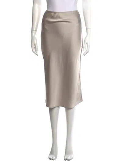 Pre-owned Samsoe & Samsoe Midi Length Skirt In Neutral