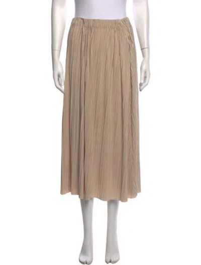 Pre-owned Samsoe & Samsoe Midi Length Skirt In Neutrals