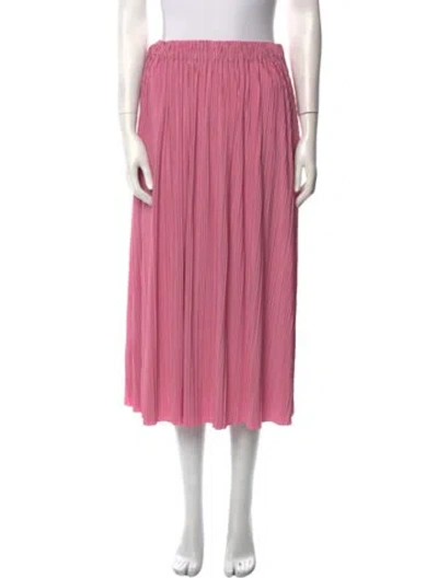 Pre-owned Samsoe & Samsoe Midi Length Skirt In Pink