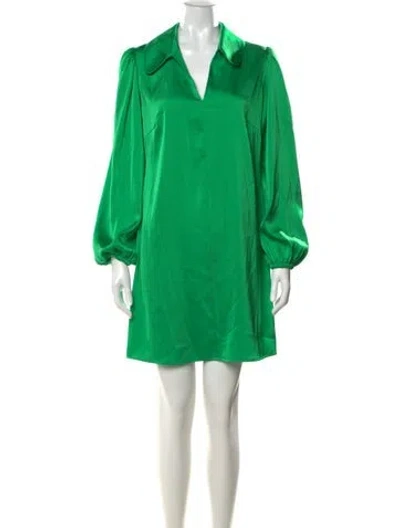 Pre-owned Samsoe & Samsoe Mini Dress In Green