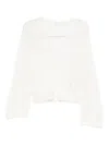Samsoe & Samsoe Mohair-blend Cardigan In White