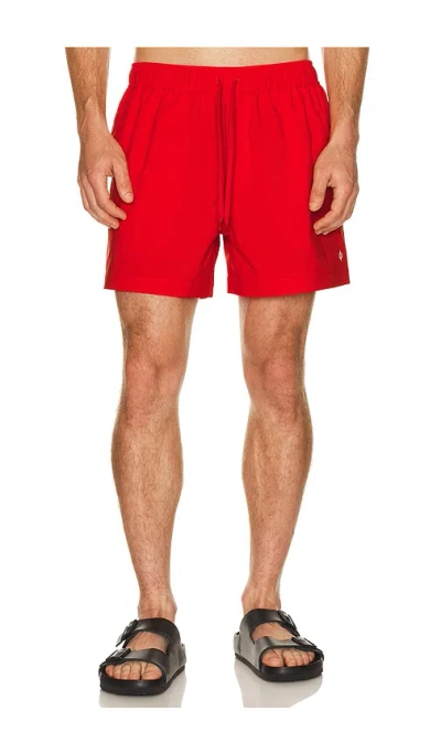 Samsoe & Samsoe Moses Swim Shorts In Red