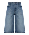 Samsoe & Samsoe Saveyra Patch-pocket Shorts In Blue