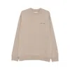 Samsoe & Samsoe Logo Long-sleeved Sweatshirt In Neutral