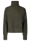 Samsoe & Samsoe High-neck Long-sleeved Sweater In Green