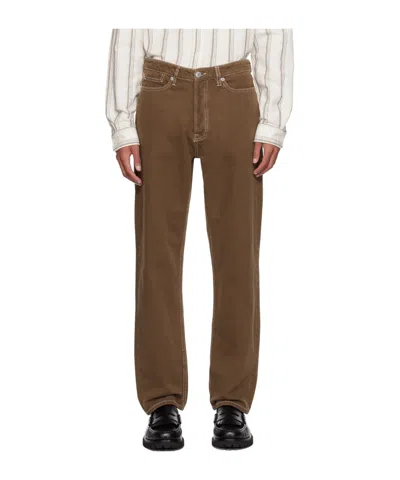 Samsoe & Samsoe Non-stretch Straight Jeans In Brown