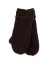 Samsoe & Samsoe Nor Knit Mittens In Brown