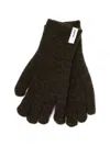 Samsoe & Samsoe Nor Logo-patch Gloves In Brown