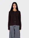 Samsoe & Samsoe Nor Short Cardigan In Brown