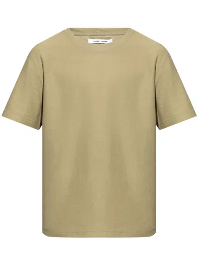 Samsoe & Samsoe Odin Crew-neck T-shirt In Green