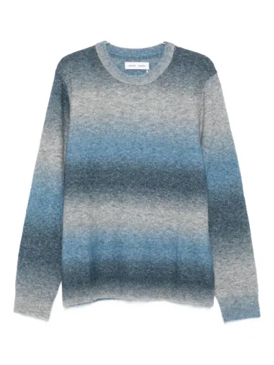 Samsoe & Samsoe Samse Samse Aiden Crewneck Sweater In Blue