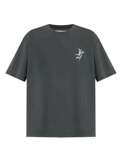Samsoe & Samsoe Organic Cotton T-shirt In Green