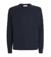 Samsoe & Samsoe Organic Cotton-wool Sabrodie Sweater In Blue