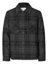 Samsoe & Samsoe Pally Plaid Overshirt In Black