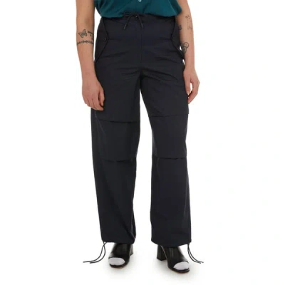 Samsoe & Samsoe Wide-leg Cotton Trousers In Black