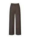 Samsoe & Samsoe Pantalone Saagneta 14930 Black Coffee In Brown