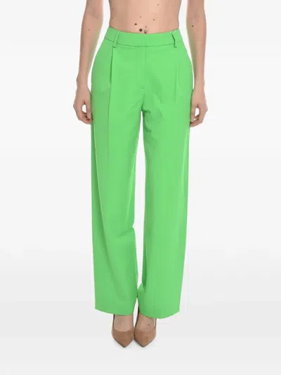 Samsoe & Samsoe Paola Pleated Trousers In Green