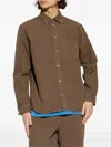 Samsoe & Samsoe Patch-pocket Shirt In Brown